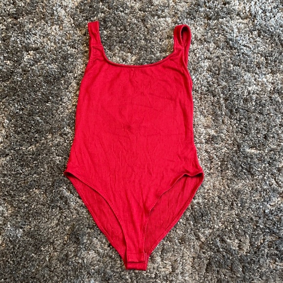 Forever 21 Red Bodysuit - Picture 1 of 3